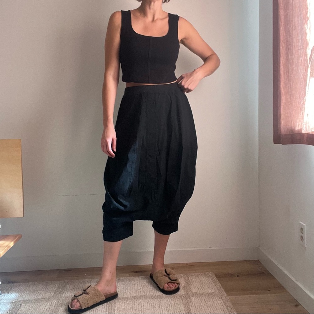 Rundholz black label wide low crotch trousers